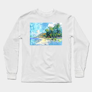 Acapulco Beach Mexico 1912, Joseph Pennell Long Sleeve T-Shirt